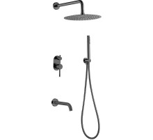 Душевая система Boheme Uno 464-2-SGM Оружейная сталь глянцевая