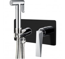 Гигиенический душ со смесителем Boheme Venturo 377-B Хром Черный