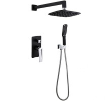 Душевая система Boheme Venturo 374-B Черная Хром