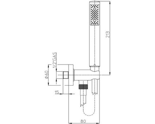 Приобрести Душевой гарнитур Bossini Zen C12002C.073 Черный матовый в магазине сантехники Santeh-Crystal.ru