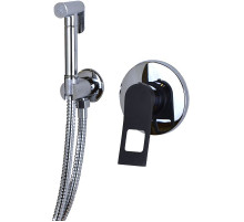 Гигиенический душ со смесителем Bronze de Luxe Element EL28CB Хром Черный