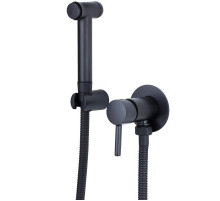 Гигиенический душ со смесителем Bronze de Luxe Scandi 14512B Чёрный матовый