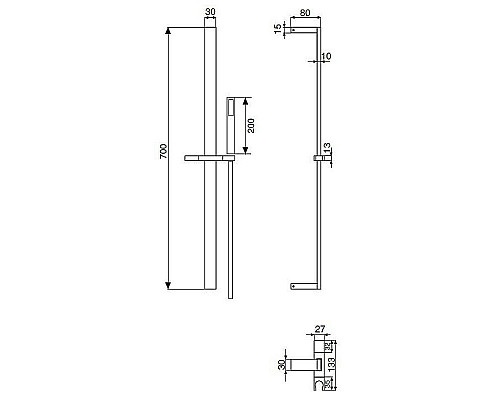 Заказать Душевой гарнитур Cezares CZR-L-SD-01 Хром в магазине сантехники Santeh-Crystal.ru