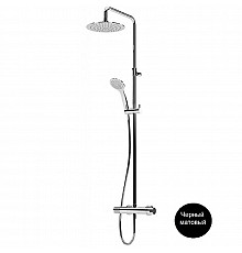 Душевая система Cezares LEAF-CDA-30-NOP Черная матовая