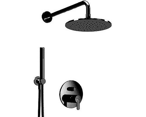 Заказать Душевая система Cezares Leaf LEAF-DSIP-30-NOP Черная матовая в магазине сантехники Santeh-Crystal.ru