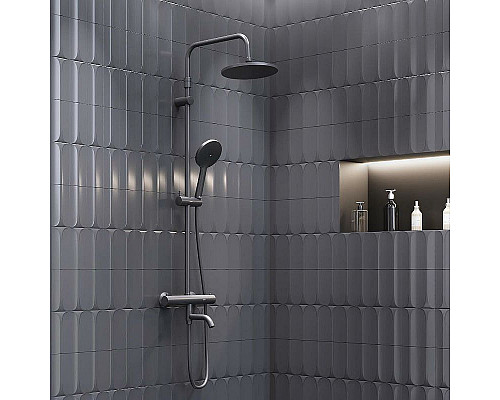 Santeh-Crystal.ru: Душевая система Damixa Jupiter 977810300 с термостатом Черная матовая Купить Душевая система Damixa Jupiter 977810300 с термостатом Черная матовая в магазине сантехники Santeh-Crystal.ru