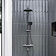 Купить Душевая система Damixa Jupiter 977810300 с термостатом Черная матовая в магазине сантехники Santeh-Crystal.ru