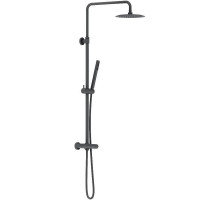 Душевая система Damixa Scandinavian Pure 936800300 с термостатом Черная матовая