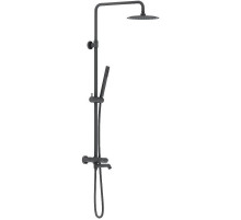 Душевая система Damixa Scandinavian Pure 936810300 с термостатом Черная матовая