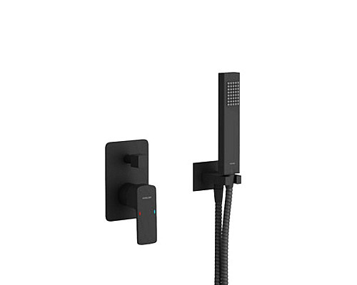 Приобрести Душевая система Excellent Keria AREX.SET.2045BL Черный матовый в магазине сантехники Santeh-Crystal.ru