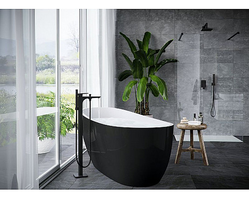 Приобрести Душевая система Excellent Keria AREX.SET.2045BL Черный матовый в магазине сантехники Santeh-Crystal.ru