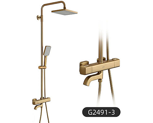 Santeh-Crystal.ru: Душевая система Gappo G91 G2491-3 с термостатом Золото Заказать Душевая система Gappo G91 G2491-3 с термостатом Золото в магазине сантехники Santeh-Crystal.ru
