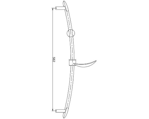 Заказать Душевая штанга Haiba HB8002 Хром в магазине сантехники Santeh-Crystal.ru