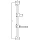 Заказать Душевая штанга Haiba HB8005 Хром в магазине сантехники Santeh-Crystal.ru