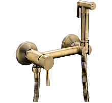 Гигиенический душ со смесителем Haiba HB5510-4 Бронза