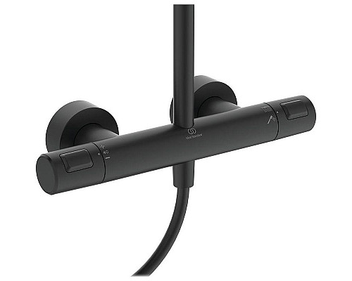 Santeh-Crystal.ru: Душевая система Ideal Standard Ceratherm T25 A7545XG с термостатом Черная матовая Купить Душевая система Ideal Standard Ceratherm T25 A7545XG с термостатом Черная матовая в магазине сантехники Santeh-Crystal.ru