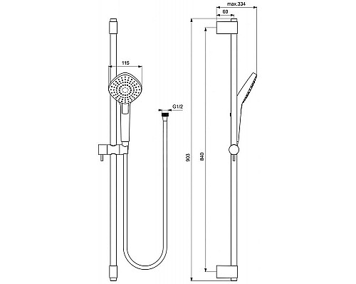 Santeh-Crystal.ru: Душевой гарнитур Ideal Standard Ideal Rain Evo Diamond L3 B2238AA Хром Приобрести Душевой гарнитур Ideal Standard Ideal Rain Evo Diamond L3 B2238AA Хром в магазине сантехники Santeh-Crystal.ru
