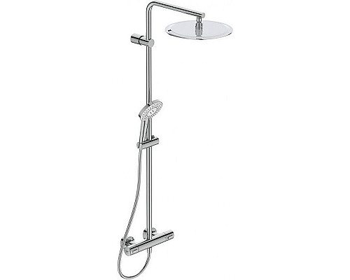 Купить Душевая система Ideal Standard Ideal Rain Luxe Evo Jet A6984AA с термостатом Хром в магазине сантехники Santeh-Crystal.ru