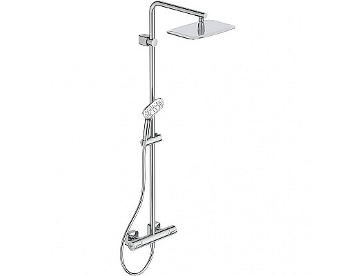 Santeh-Crystal.ru: Душевая система Ideal Standard Ideal Rain Luxe Cube Evo Jet A6986AA с термостатом Хром Приобрести Душевая система Ideal Standard Ideal Rain Luxe Cube Evo Jet A6986AA с термостатом Хром в магазине сантехники Santeh-Crystal.ru