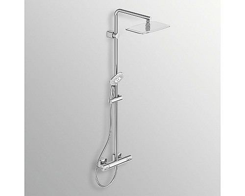 Santeh-Crystal.ru: Душевая система Ideal Standard Ideal Rain Luxe Cube Evo Jet A6986AA с термостатом Хром Приобрести Душевая система Ideal Standard Ideal Rain Luxe Cube Evo Jet A6986AA с термостатом Хром в магазине сантехники Santeh-Crystal.ru