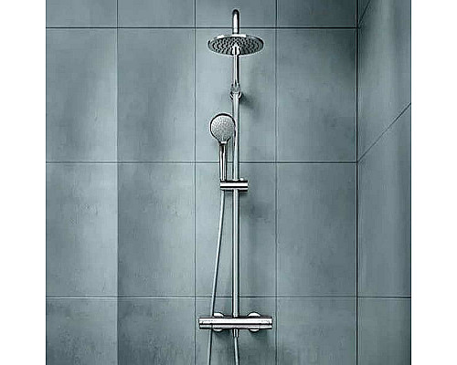 Приобрести Душевая система Ideal Standard Ideal Rain Pro A5778AA с термостатом Хром в магазине сантехники Santeh-Crystal.ru