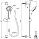 Купить Душевой гарнитур Ideal Standard Ideal Rain Soft BD142XG Черный матовый в магазине сантехники Santeh-Crystal.ru