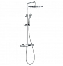 Душевая система Jacob Delafon Rivoli E26587-CP с термостатом Хром глянцевый