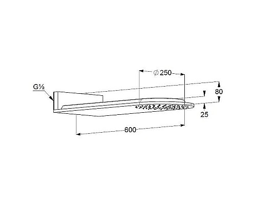 Купить Верхний душ Kludi A-Qa 6488005-00 Хром в магазине сантехники Santeh-Crystal.ru