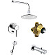 Купить Душевая система Kludi Bozz 386310576 Хром в магазине сантехники Santeh-Crystal.ru