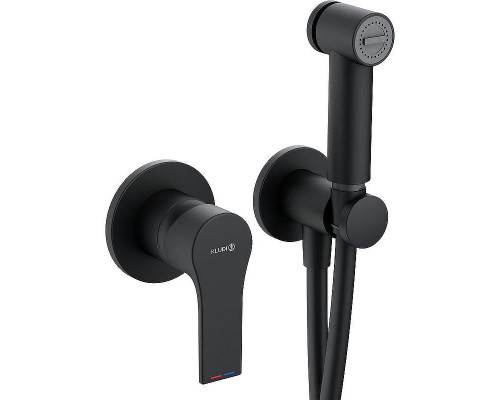 Гигиенический душ со смесителем Kludi Zenta SL 489983965 Черный матовый