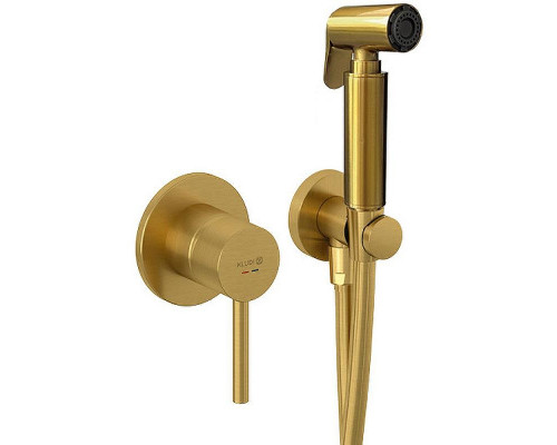 Гигиенический душ со смесителем Kludi Bozz 38998N076 Золото брашированное