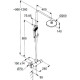 Душевая система Kludi Dive Dual Shower System 6807939-00 с термостатом Черная матовая