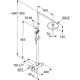 Душевая система Kludi Logo Dual Shower System 6808239-00 с термостатом Черная матовая