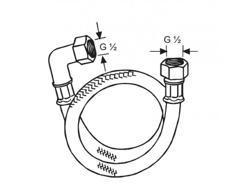 Приобрести Шланг для высокого давления Kludi Nirosta 6115000-00 Хром в магазине сантехники Santeh-Crystal.ru