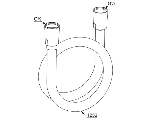 Купить Душевой шланг Kludi Supra 6107191-00 Белый Хром в магазине сантехники Santeh-Crystal.ru