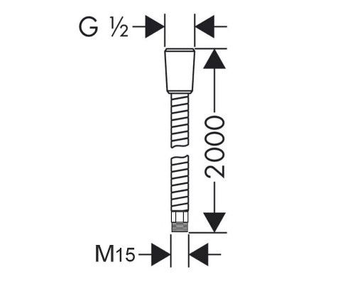 Заказать Душевой шланг Lemark LE8063S Хром в магазине сантехники Santeh-Crystal.ru