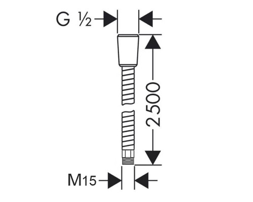 Приобрести Душевой шланг Lemark LE8064S Хром в магазине сантехники Santeh-Crystal.ru