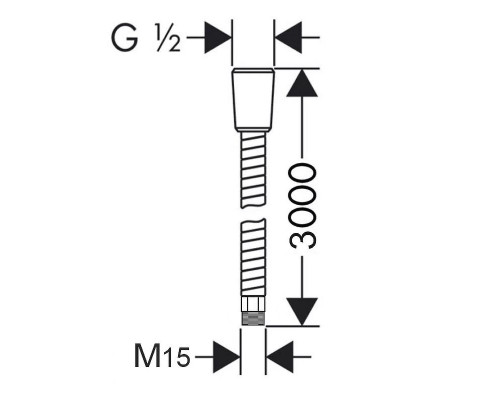 Купить Душевой шланг Lemark LE8065S Хром в магазине сантехники Santeh-Crystal.ru