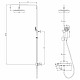 Купить Душевая система Lemark Bronx LM3772BL с термостатом Черная в магазине сантехники Santeh-Crystal.ru