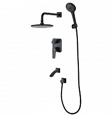 Душевая система Lemark Bronx LM3722BL Черная