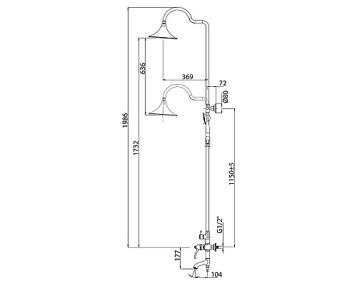 Приобрести Душевая система Lemark Greek LM5562GG Золото в магазине сантехники Santeh-Crystal.ru