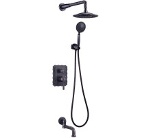 Душевая система Lemark Jasmine LM6622ORB Черная бронза