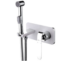 Гигиенический душ со смесителем Lemark Melange LM4919CW Хром