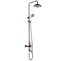 Душевая система Lemark Peretto LM6362RB Черный кофе