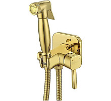 Гигиенический душ со смесителем Lemark Solo LM7165G Золото