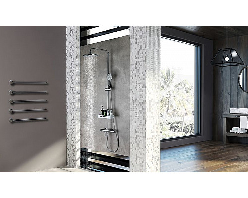 Приобрести Душевая система Lemark Tropic LM7010C с термостатом Хром в магазине сантехники Santeh-Crystal.ru