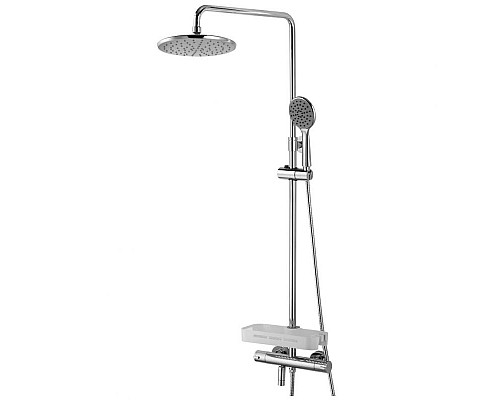 Приобрести Душевая система Lemark Tropic LM7010C с термостатом Хром в магазине сантехники Santeh-Crystal.ru