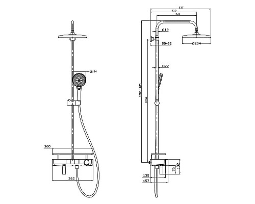 Приобрести Душевая система Lemark Tropic LM7011C Хром в магазине сантехники Santeh-Crystal.ru