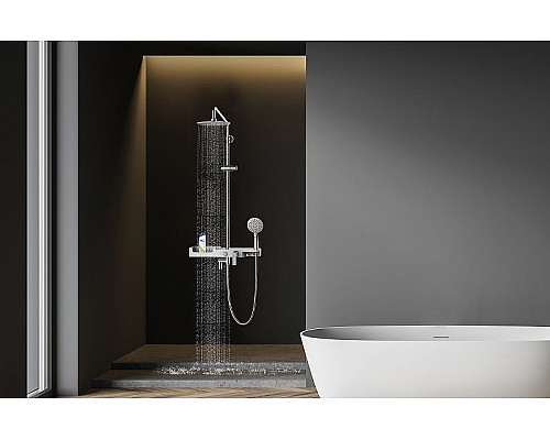 Купить Душевая система Lemark Tropic LM7007C Хром Белый в магазине сантехники Santeh-Crystal.ru