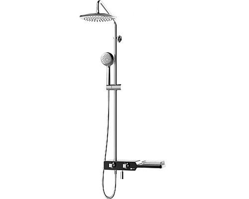 Купить Душевая система Lemark Tropic LM7009C Хром Черный в магазине сантехники Santeh-Crystal.ru